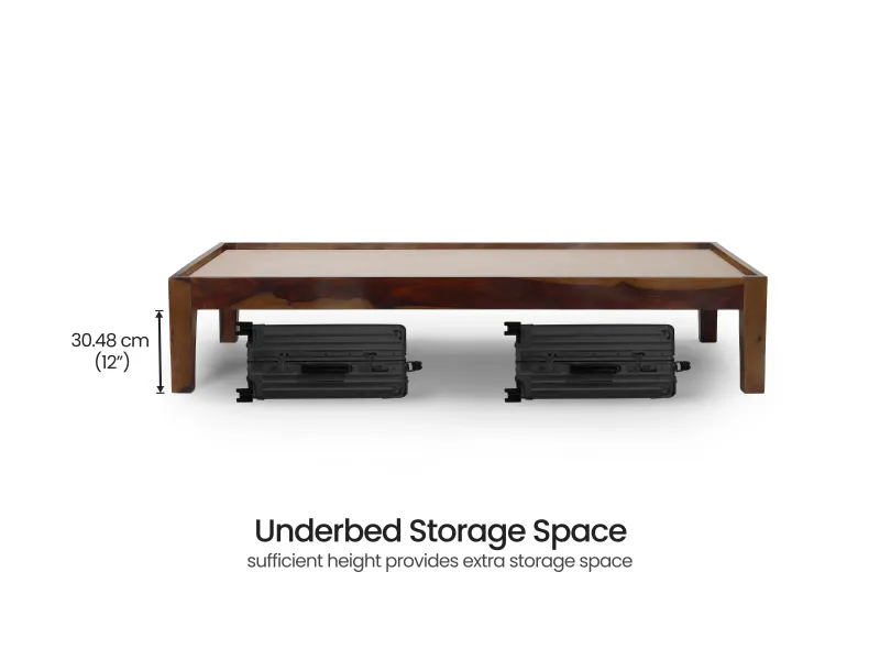 Hugo Solid Wood Queen Size Double Bed